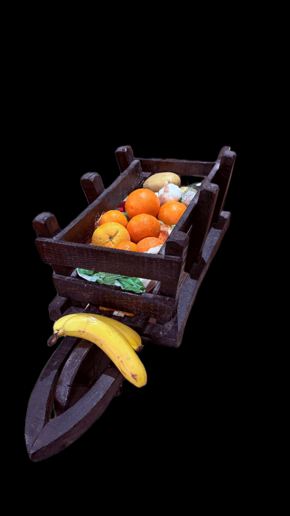 Wooden Wheelbarrow Planter Garden Flower Pot Display Ornament Rustic