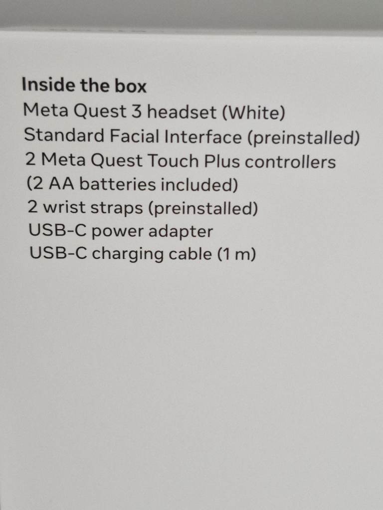 Meta Quest 3 512GB Virtual Reality Headset NEW