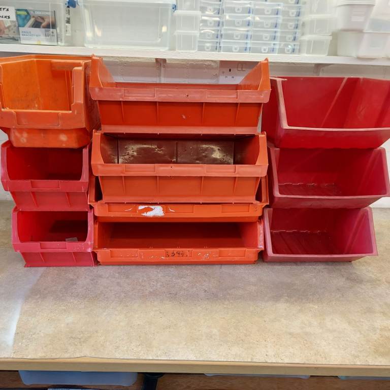 10 x tool storage boxes