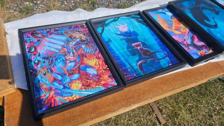 Framed Fantasy Art Prints – Good Condition, Various Designs