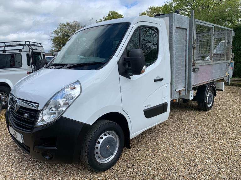 2015 Vauxhall Movano 2.3 CDTI 125 L2 Caged Drop-side Tipper F3500 with Tail-Lift CHASSIS CAB Dies...