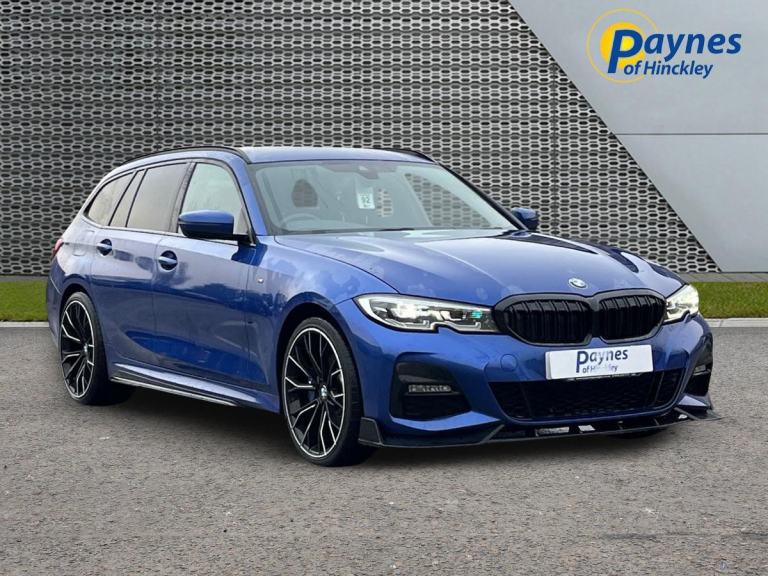 2020 BMW 3 Series 2.0 pHEV 330e 12kWh AUTO M Sport Touring Auto 5dr in Blue 