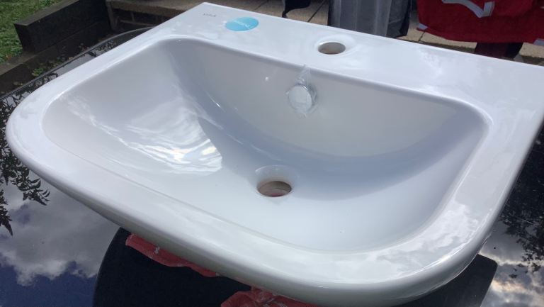 Vitra White Ceramic Basin Sink - Brand New