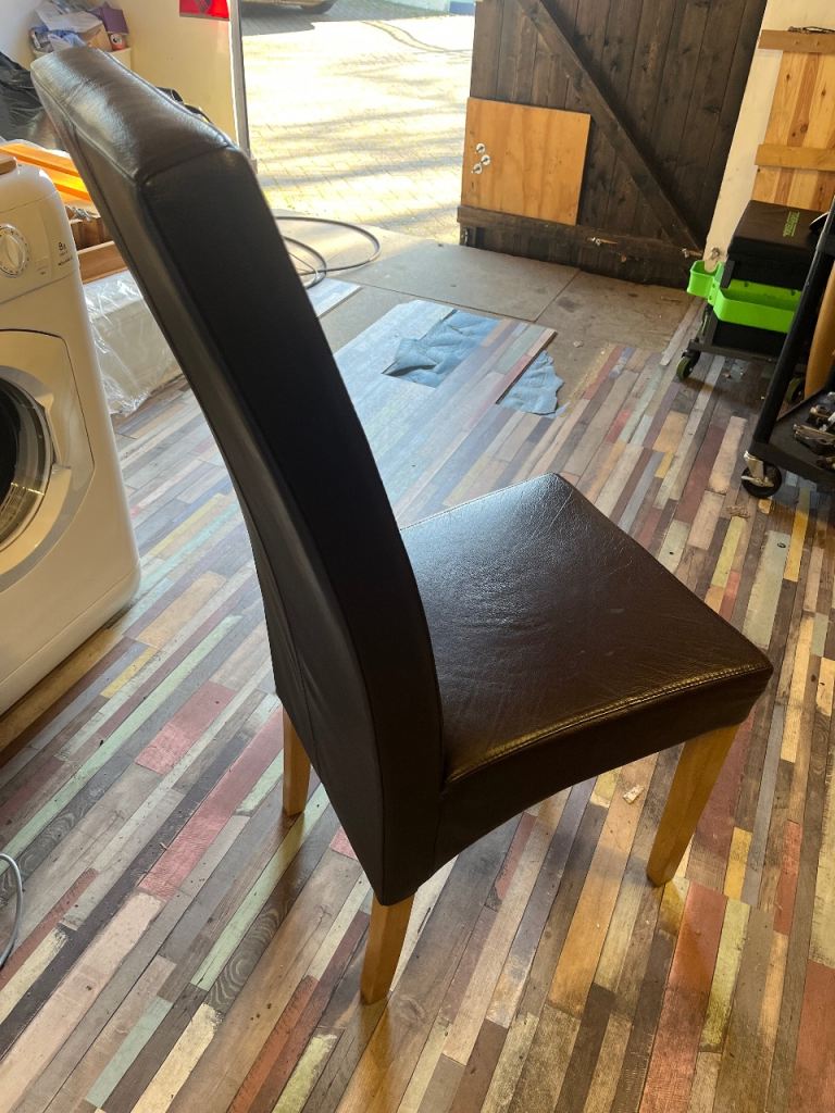 Fishpools leather dining chairs x6 | in Harlow, Essex | Gumtree