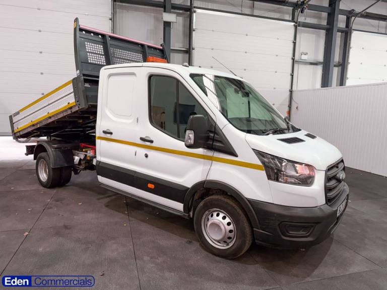 2021 21 FORD TRANSIT 2.0 350 LEADER CRC ECOBLUE DOUBLE CAB UTILITY TIPPER