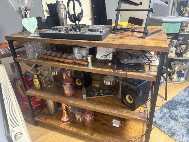 Home Bar and DJ decks 