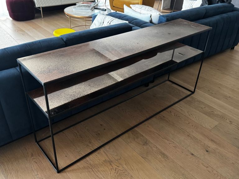 FREE_Modern Console Table with Mirrored Top – As Good As New