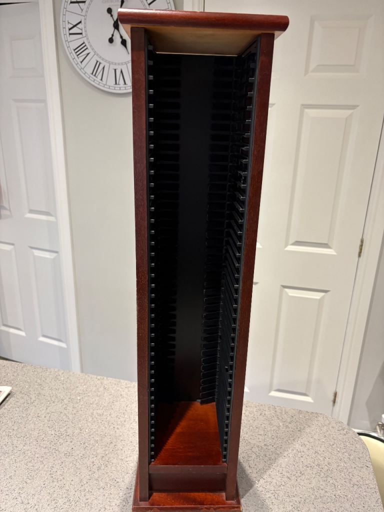 Mahogany Colour CD Storage Cabinet 