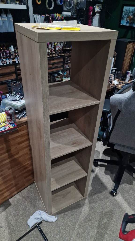 4 section shelving unit - 146x40x41cm 