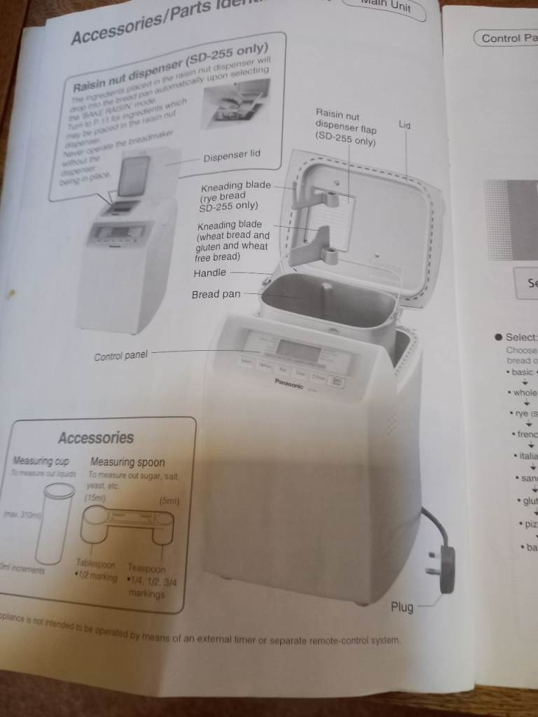Panasonic automatic bread maker.