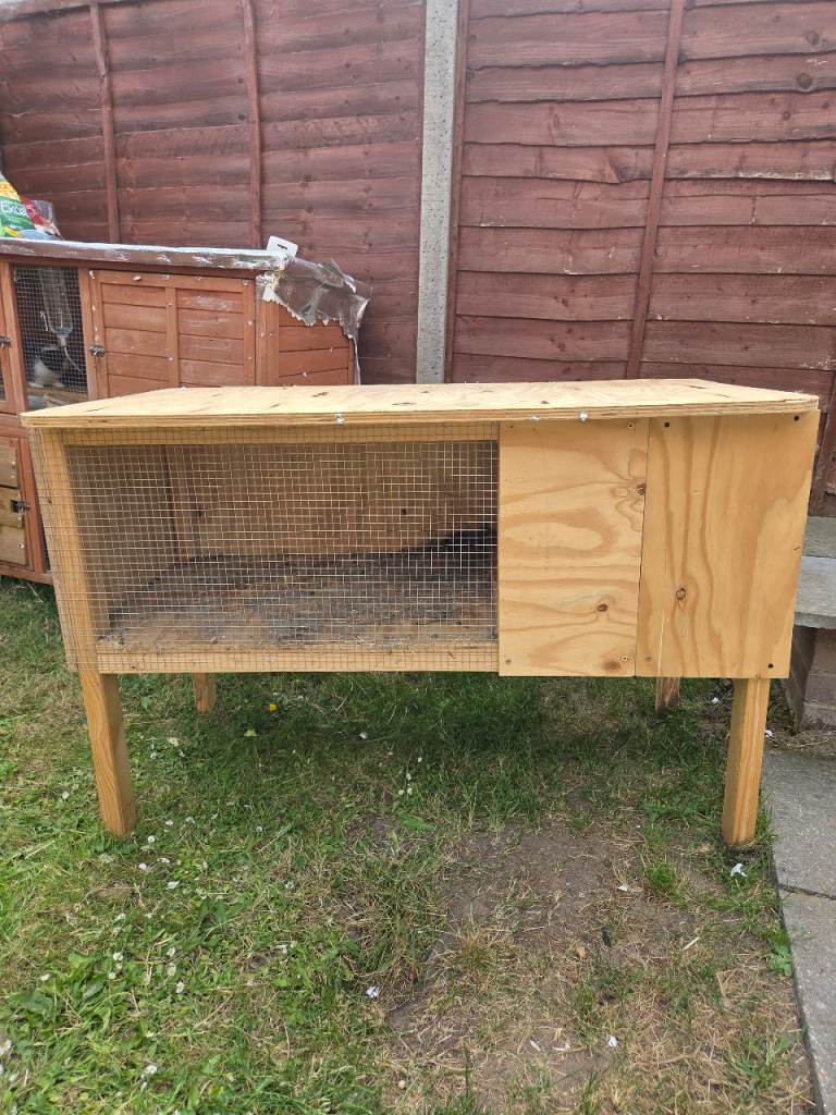  Wooden Hutch for Small Pets - Good Condition