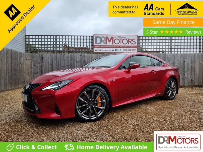 image for 2019 Lexus RC 2.5 300h F Sport Coupe 2dr Petrol Hybrid E-CVT Euro 6 (s/s) (223 ps) Coupe PETROL/E...