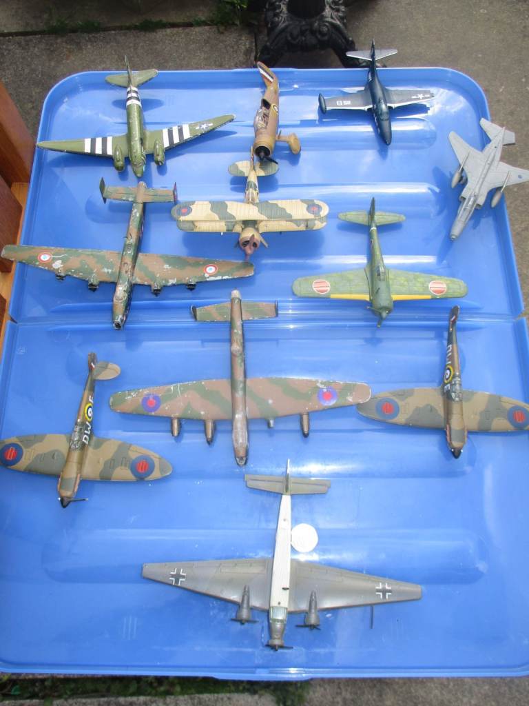 image for Diecast model aircraft job lot of 10 for spares, repair or diorama's. Tingley, West Yorkshire