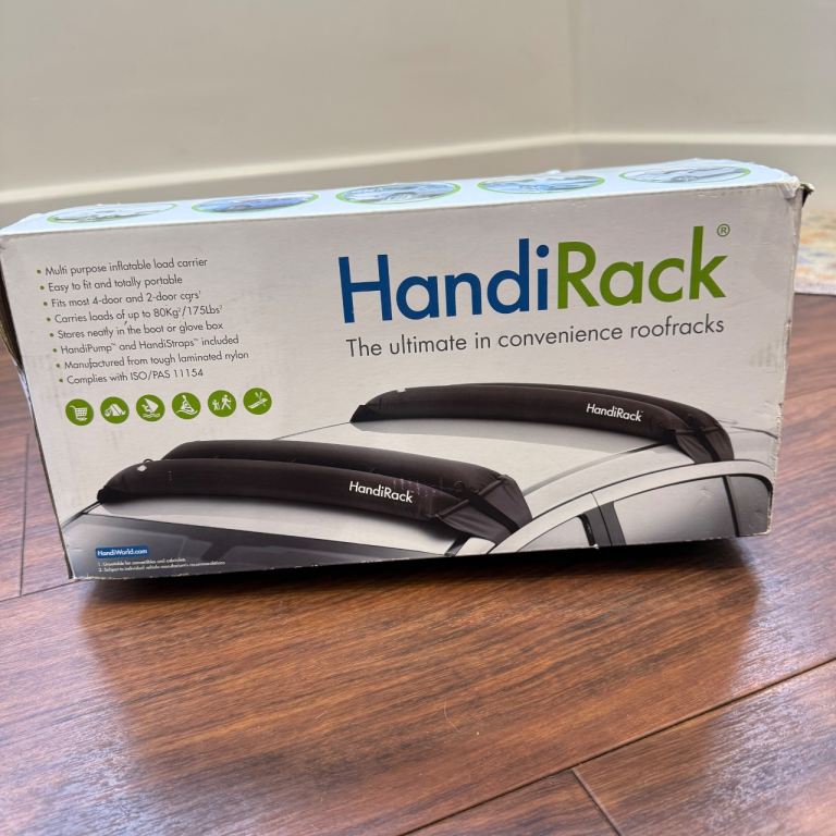 Handiworld HRACK handiRack universal car roof rack, quick fit roof bars, black