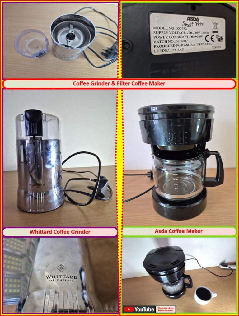 Coffee Grinder and Filter Coffee Maker