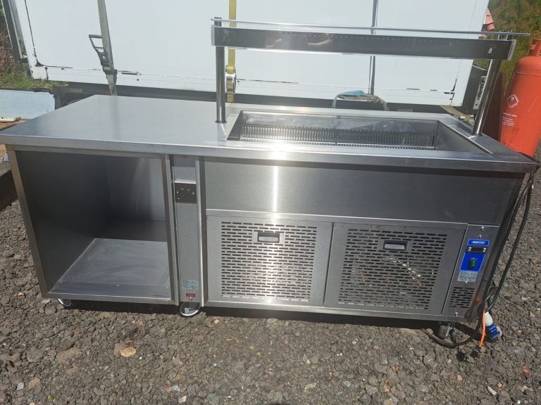 Moffat serve over cold well chiller fridge counter 