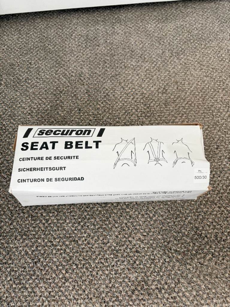 Securon Seat Belt - Auto Lap & Diagonal - Black - 500/30 Brand new