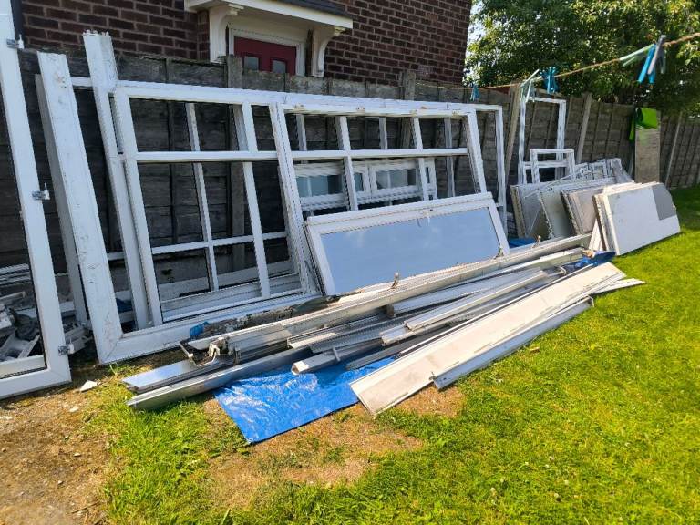 Used Conservatory Windows and Doors - White Frames