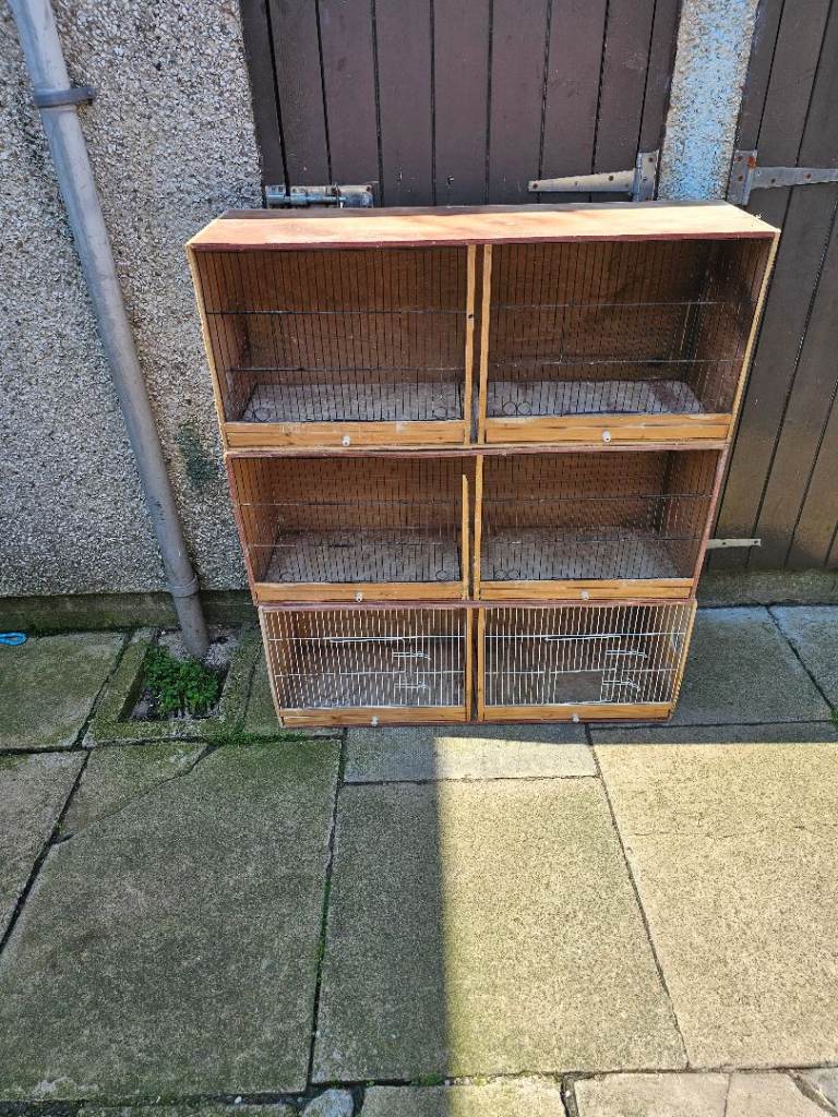 Used bird cages and nest boxes 
