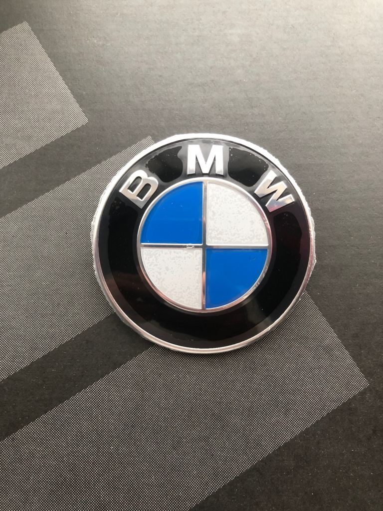 Bmw Badge 82MM Blue & White Brand New 