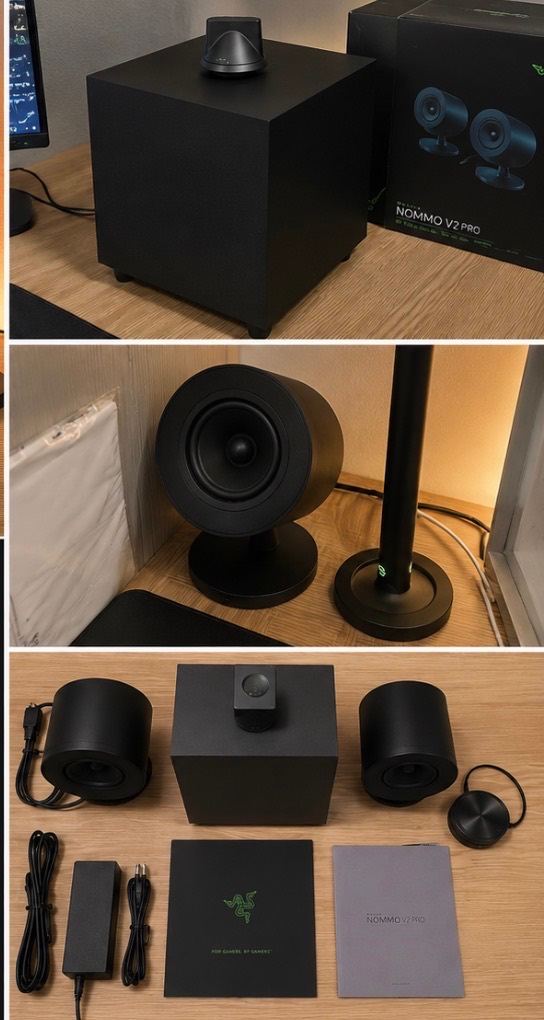 Razer Nommo V2 Pro Gaming Speakers | THX Spatial Audio | Bluetooth | RGB