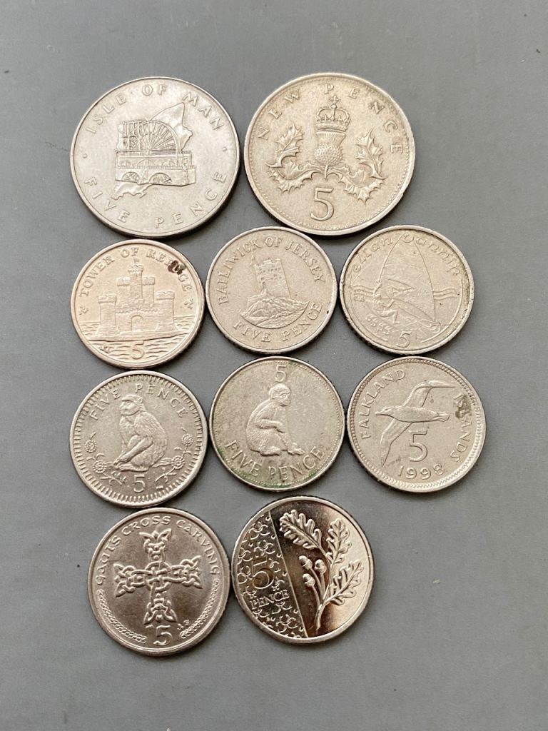 5p coins 