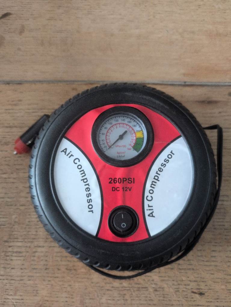 Portable 12V Air Compressor 260PSI for Car Tyres