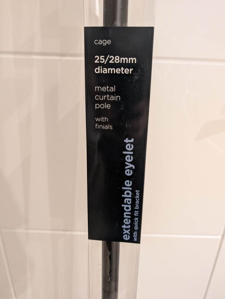 Dunelm Extendable Metal Curtain Pole