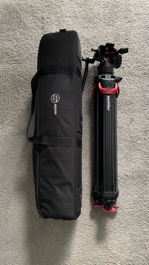 Sachtler Flowtech 75 Tripod with manfrotto nitrotech n12 - Good Condition