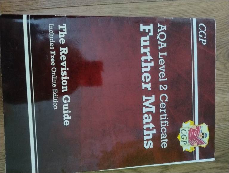 CGP AQA Level 2 Certificate Further Maths Revision Guide