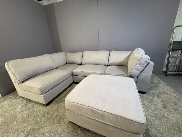 Grey right hand corner sofa DELIVERY AVAILABLE