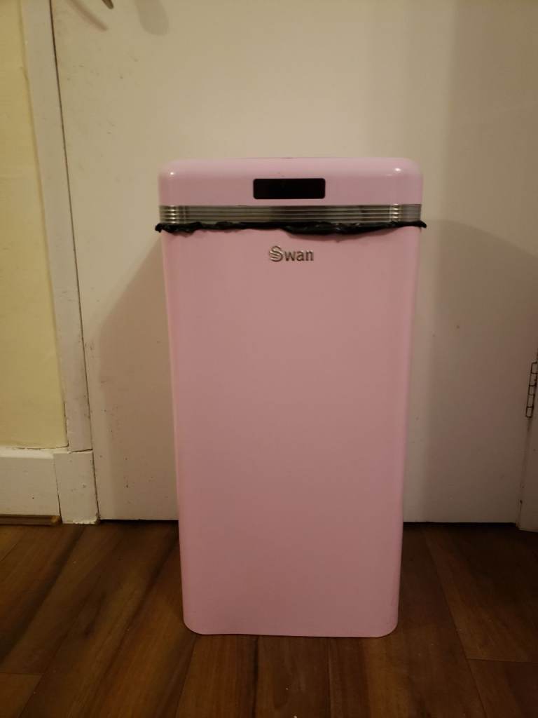Swan Pink 45L Square Sensor Hands Free Waste Disposal