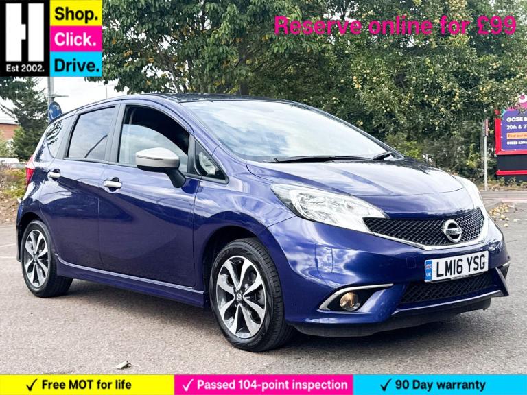 2016 Nissan Note 1.2 n-tec Hatchback 5dr Petrol Manual Euro 6 (s/s) (80 ps) MPV Petrol Manual