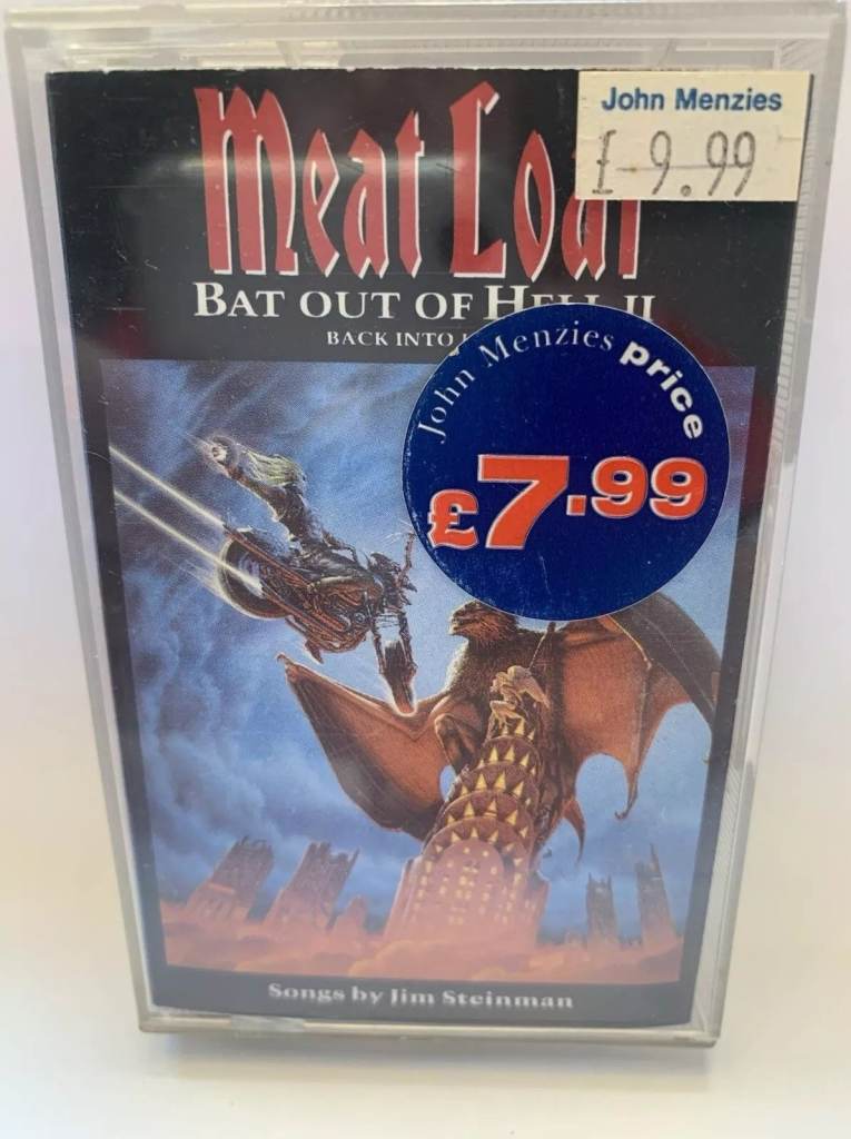 Meat Loaf - Bat Out Of Hell II - Cassette Tape - 1993 - Rare - TCV2710