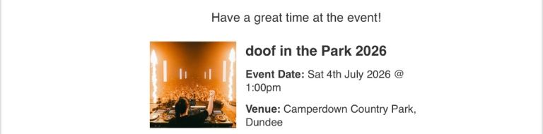 Doof in the park tickets 