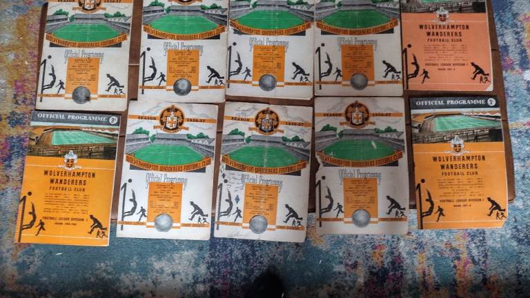Wolves football programmes 
