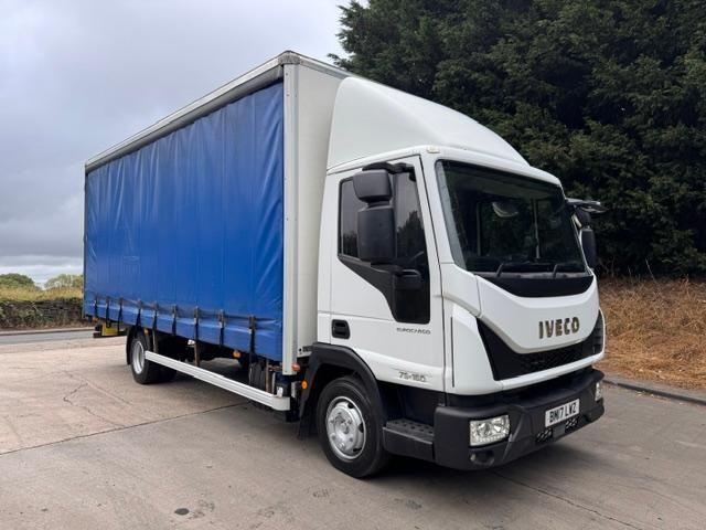 2017 Iveco Eurocargo 75-160 E6 20ft6 curtainsider underslung tail-lift