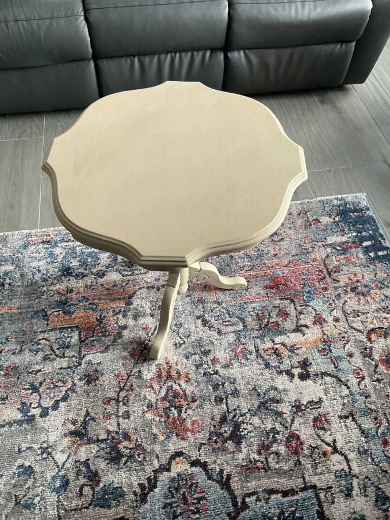 Mahogany painted occasional table.