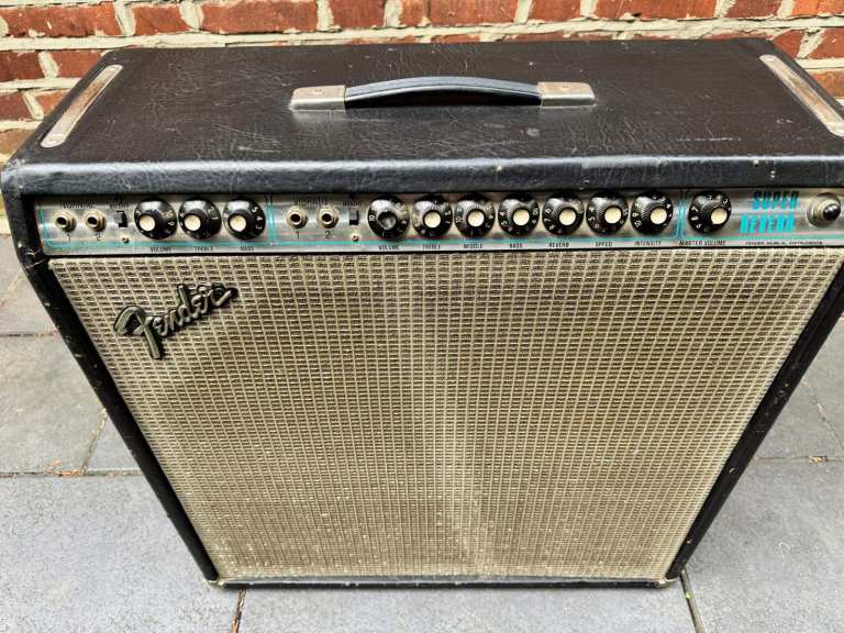 1973 FENDER SUPER REVERB 45W SILVERFACE 4X10 VINTAGE VALVE AMP
