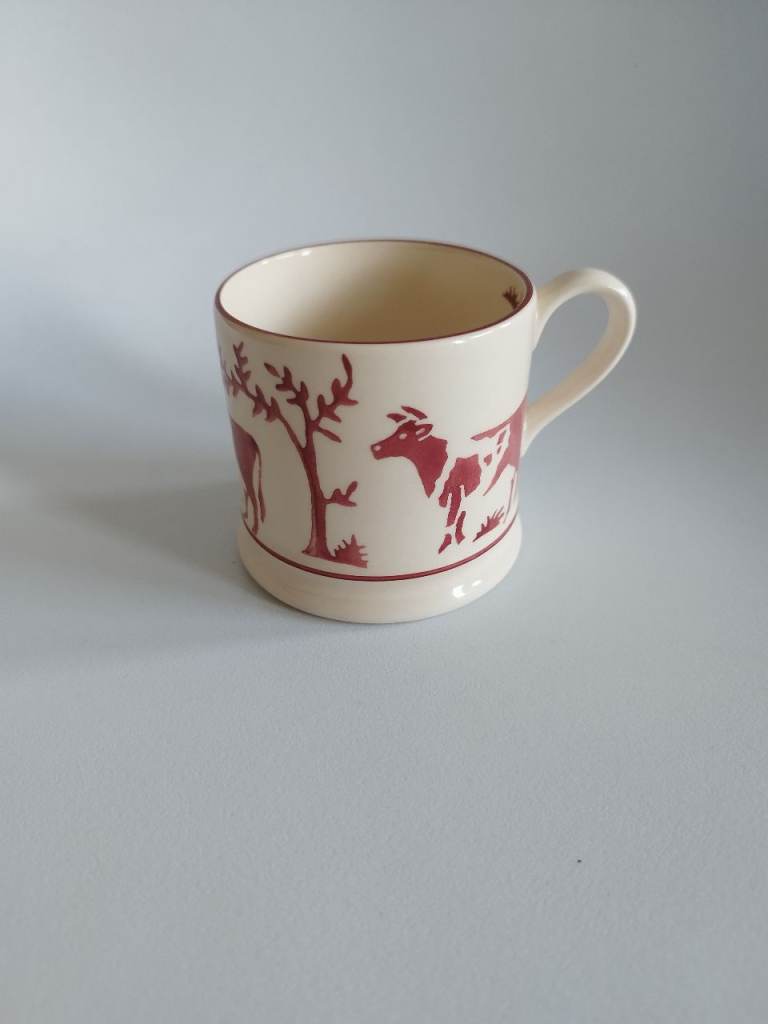 Early and collectible Emma Bridgewater baby Mug with Cow Design