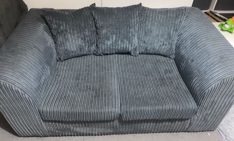 Grey Two Seater Sofa