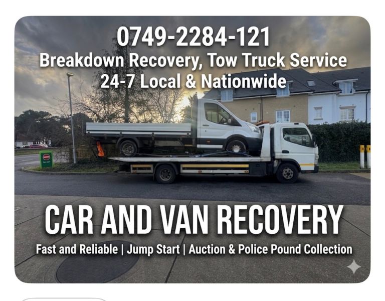24-7 CHEAP CAR RECOVERY VAN 7.5T BREAKDOWN SERVICE VEHICLE TOW TRUCK TRANSPORT 📍 ROCHFORD, ESSEX 