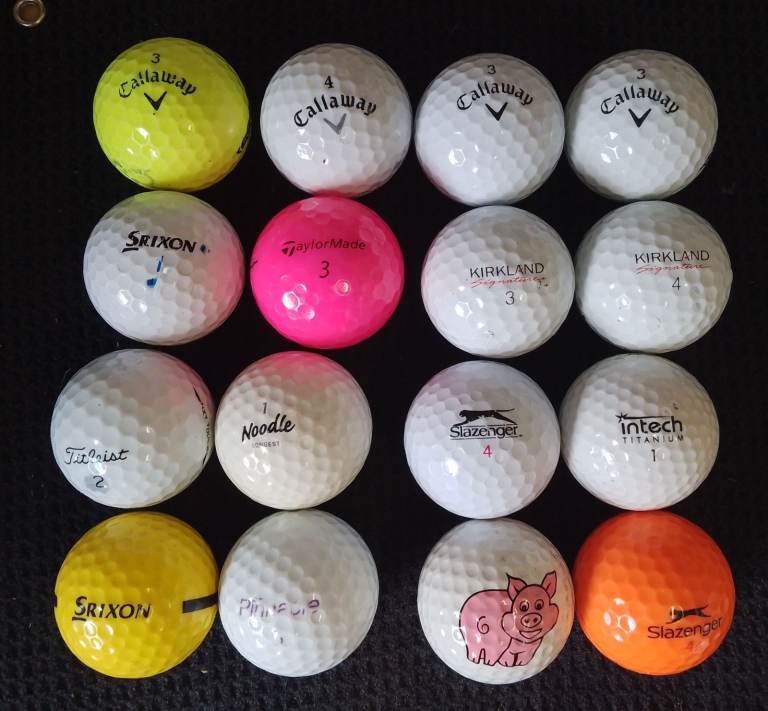 16 MIXED GOLF BALLS £5