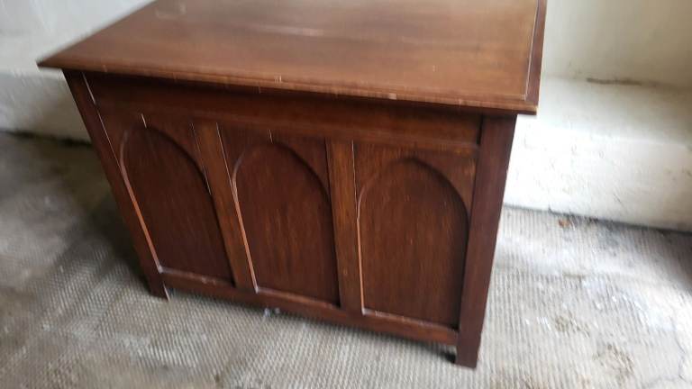 Antique oak church altar table