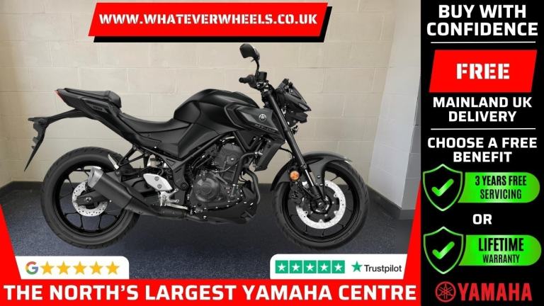 3 Years Free Servicing or Lifetime Warranty Yamaha MT-03 Hyper Naked Motorcycle