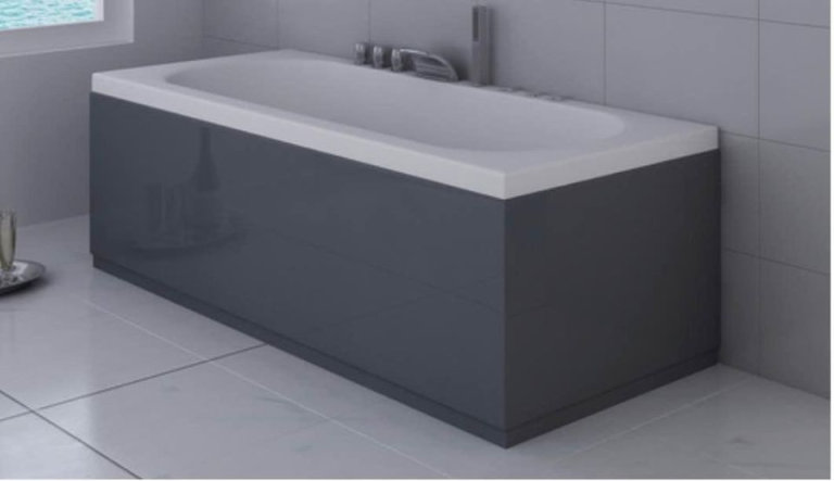 New Acubase Anthracite Waterproof End Bath Panel 700mm RRP £60 Our Price £35