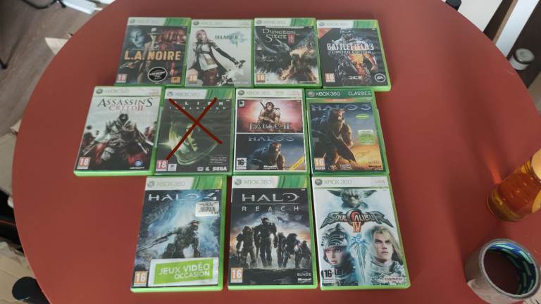 Xbox 360 Console + 10 games