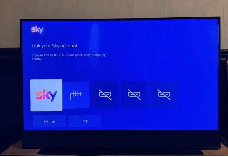 Sky Glass TV - Good Condition, Black 43”