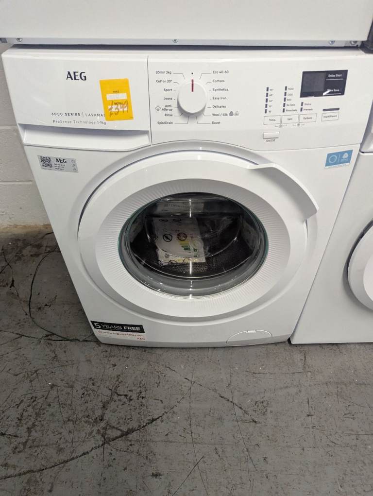 AEG L6FBK941B 9 kg 1400 Spin Washing Machine - White £370__