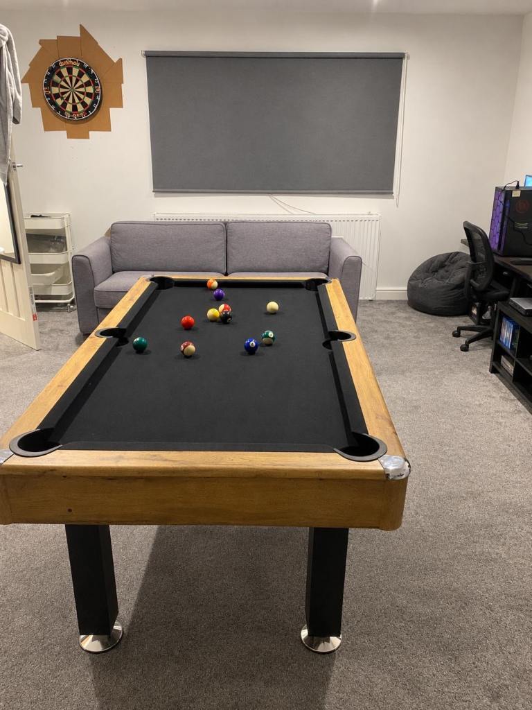 6x3ft Size Pool Table with Black Felt – Good Condition, £120.00 for Sale
